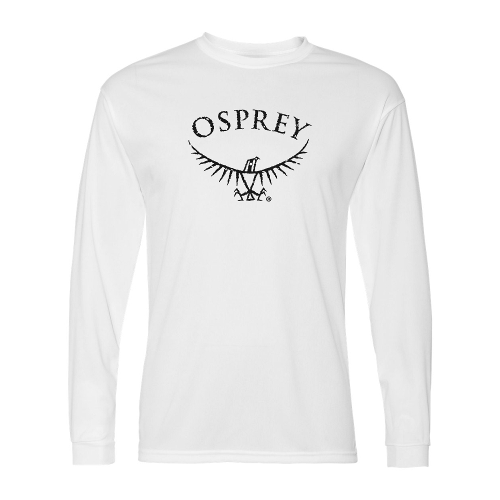 Men's Osprey Black  Performance Long Sleeve T-Shirt