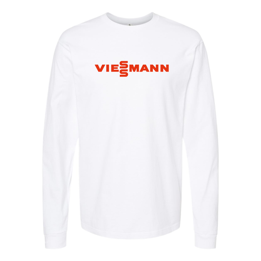 Men's Viessmann Logo Cotton Long Sleeve T-Shirt