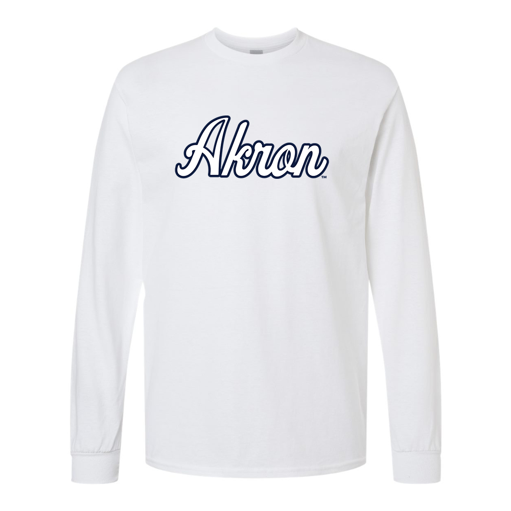 Men's Akron Zips  Gildan Heavy Cotton Long Sleeve T-Shirt