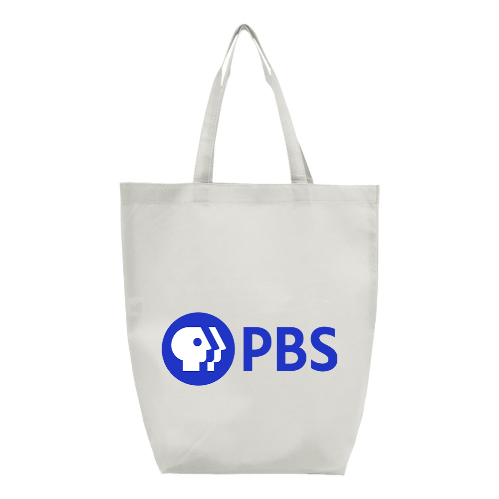 PBS Blue  Q-Tees Non-Woven Gusset Bottom Tote