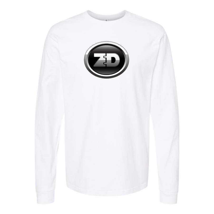 Men's Zhidou Logo Cotton Long Sleeve T-Shirt