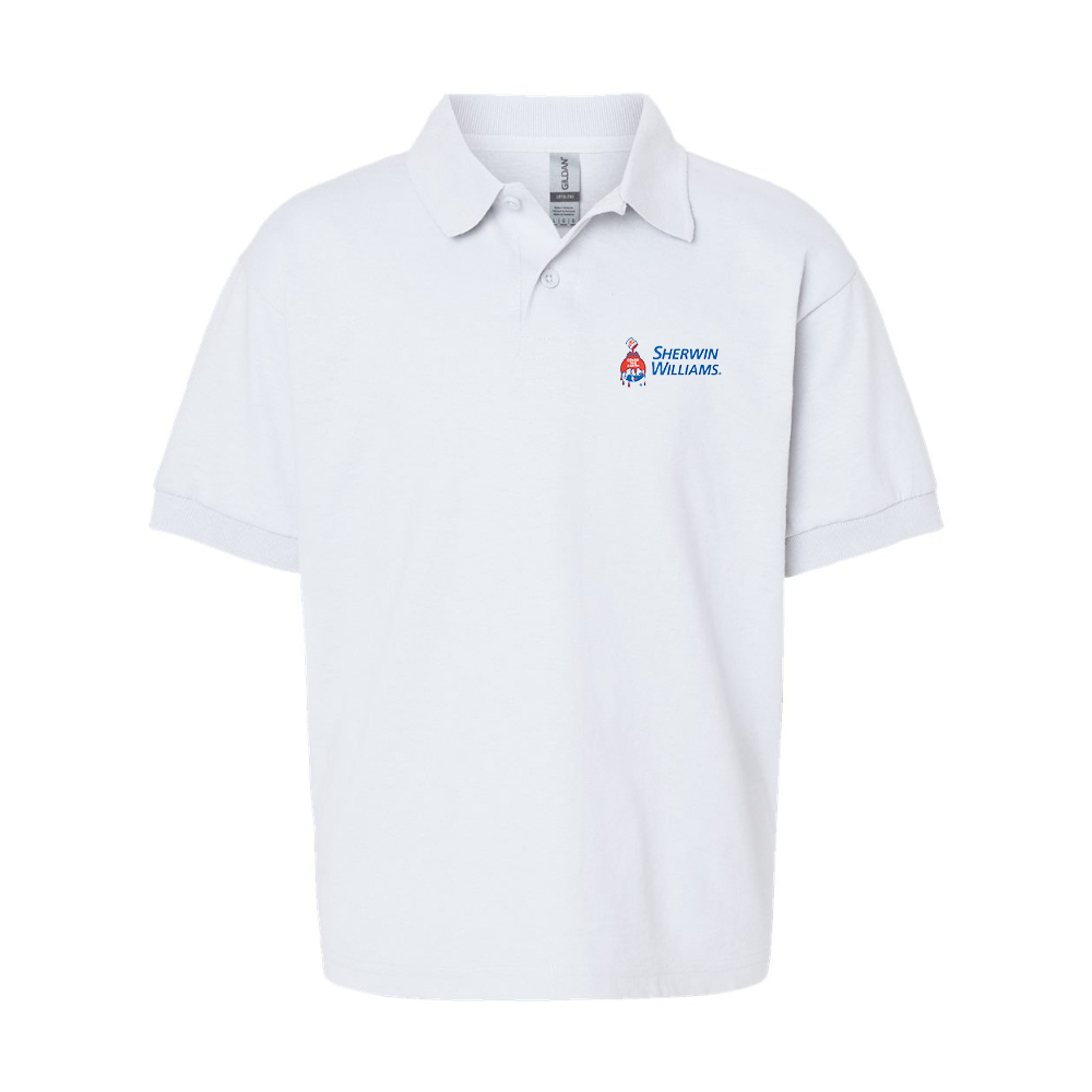 Youth Sherwin Williams Gildan Dry Blend Jersey Polo