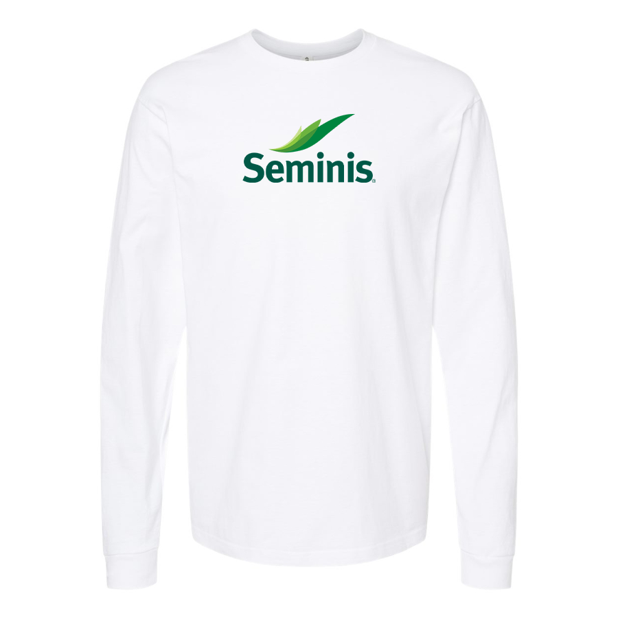 Men's  Seminis Logo  Cotton Long Sleeve T-Shirt