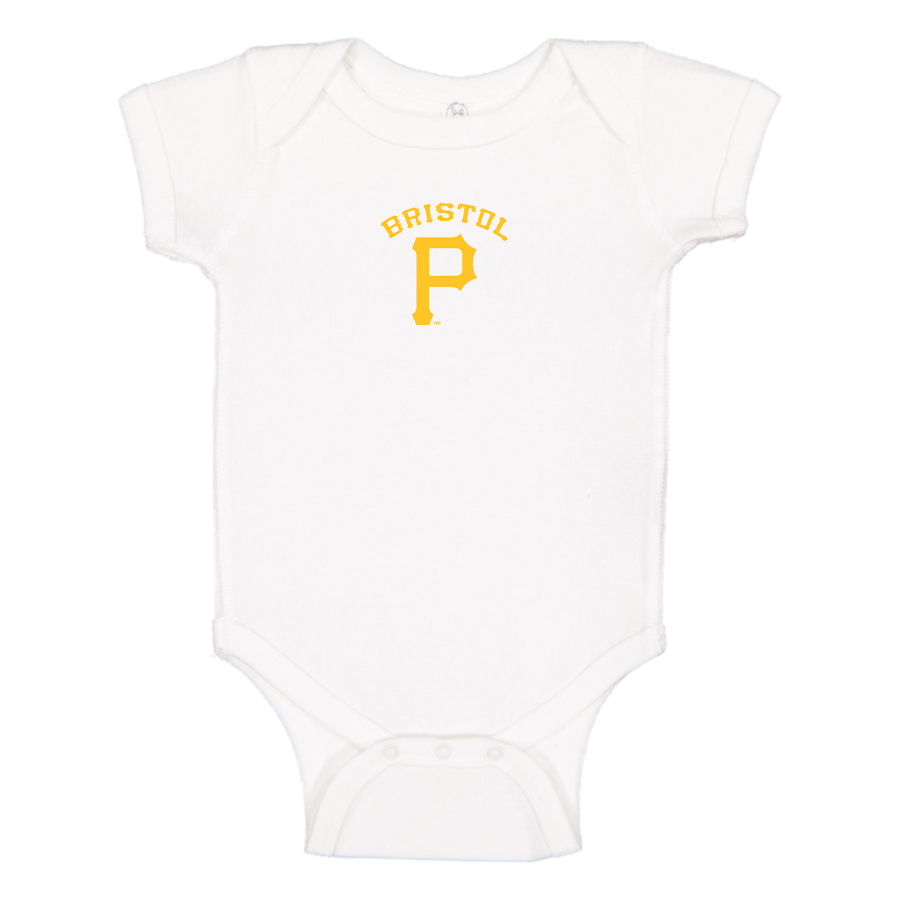 Bristol Pirates  Logo Baby Onesie Romper