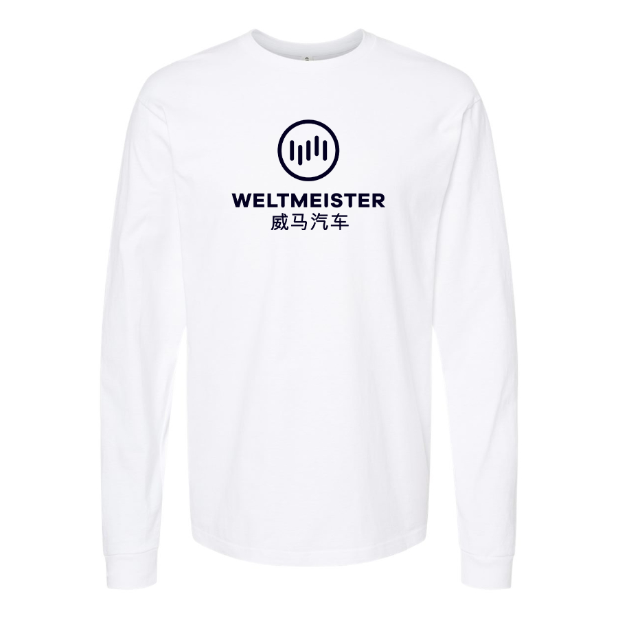 Men's Weltmeister Logo  Cotton Long Sleeve T-Shirt