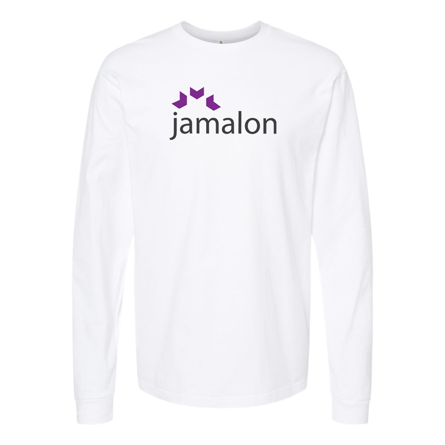 Men's Jamalon Logo Cotton Long Sleeve T-Shirt