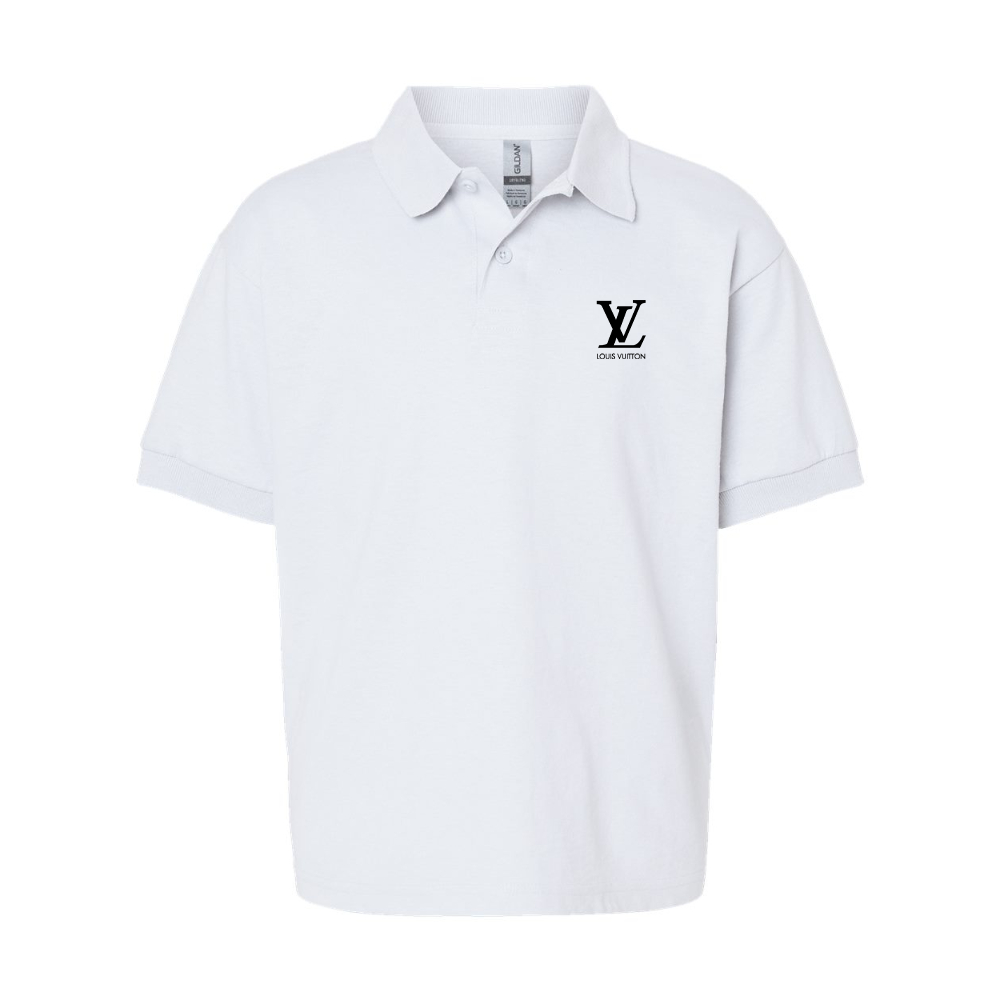 Youth   Louis Vuitton Gildan Dry Blend Jersey Polo
