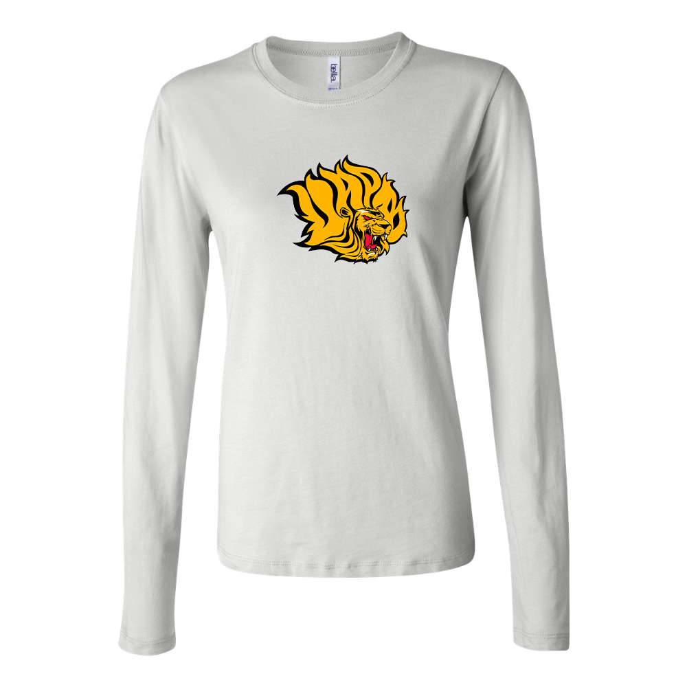 BELLA CANVAS Women’s Arkansas PB Golden Lions Jersey Long Sleeve Tee