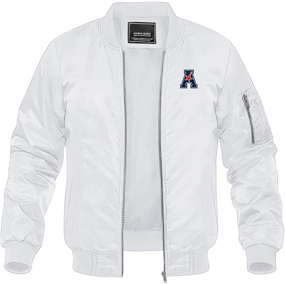 Men's  American Athletic Conference  Lightweight Bomber Jacket Windbreaker Softshell Varsity Jacket Coat