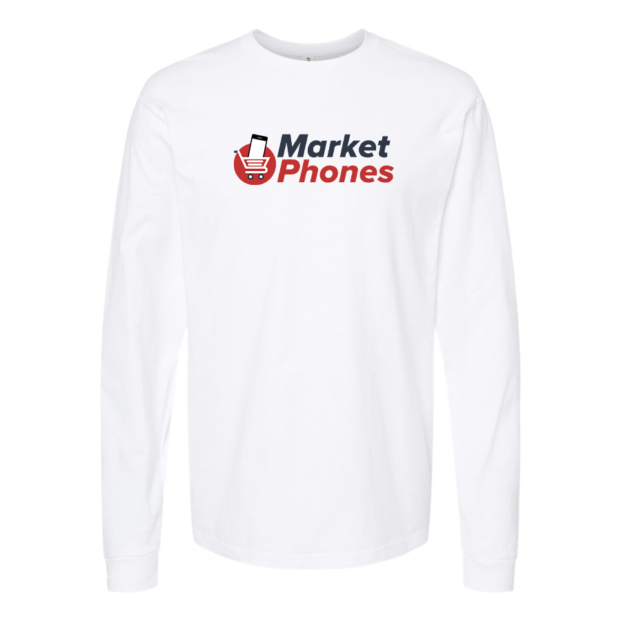 Men's MarketPhones.com Logo Cotton Long Sleeve T-Shirt