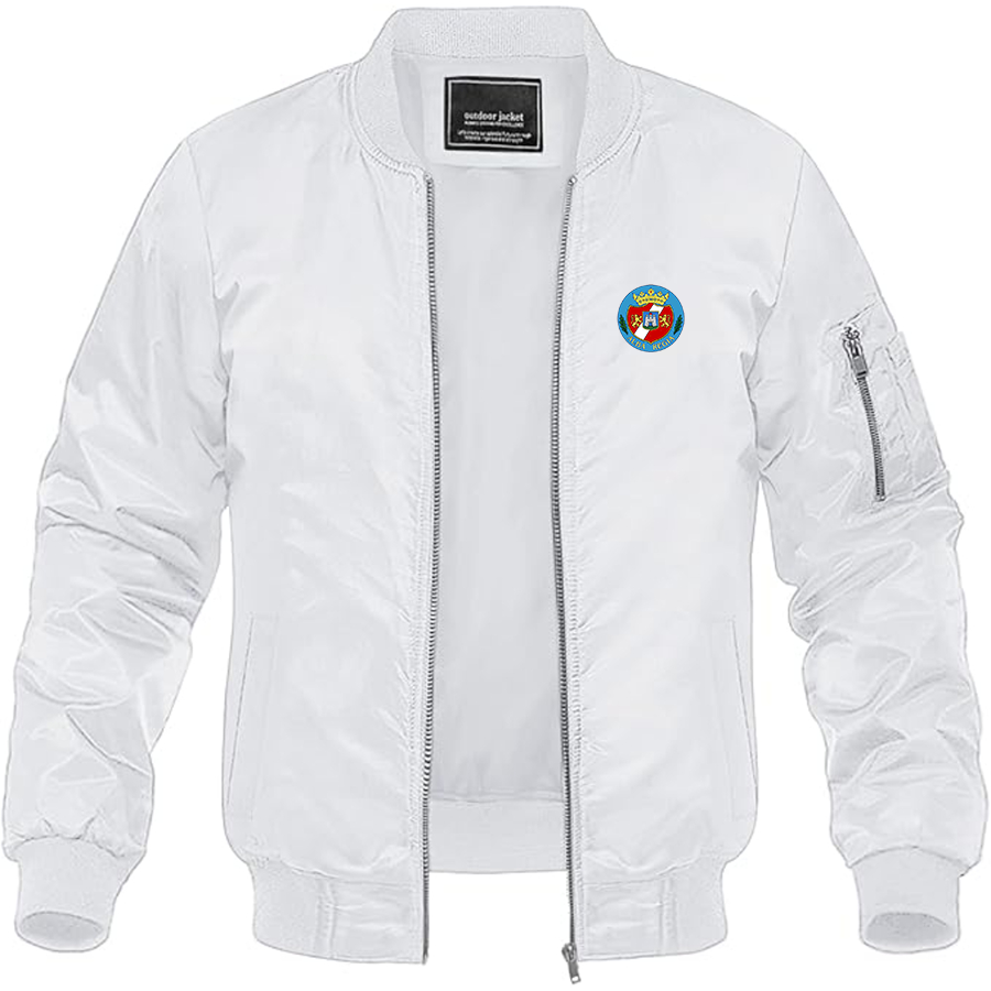 Men's   Alba Regia Logo Lightweight Bomber Jacket Windbreaker Softshell Varsity Jacket Coat