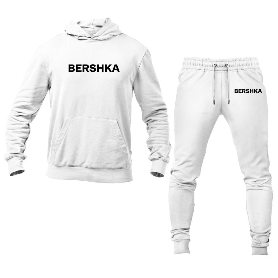Men's Bershka Logo Hoodie Joggers Set