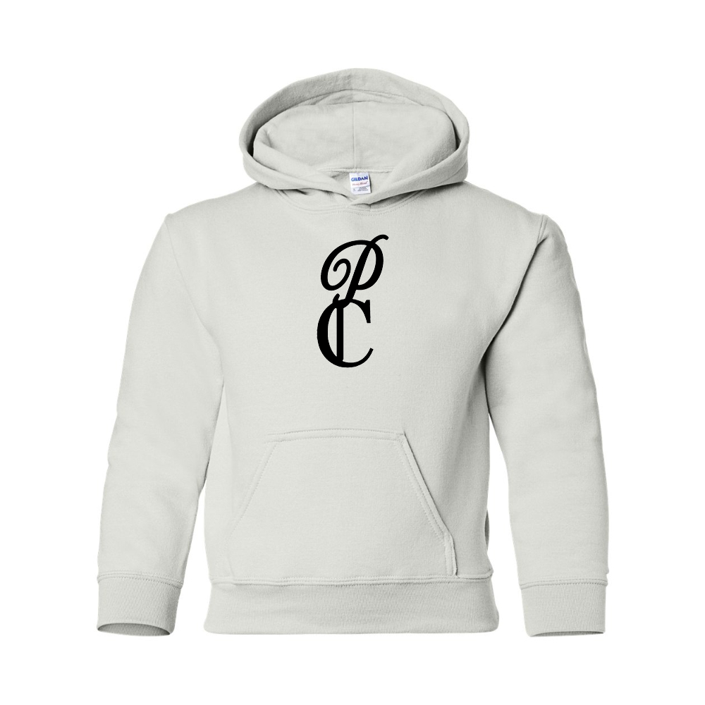 Youth P & C Black  Gildan Heavy Blend  Hooded Sweatshirt