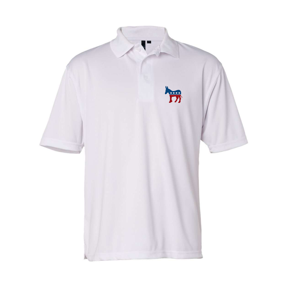 Men's Democrat Election Symbol  Sierra Pacific Moisture Free Mesh Polo