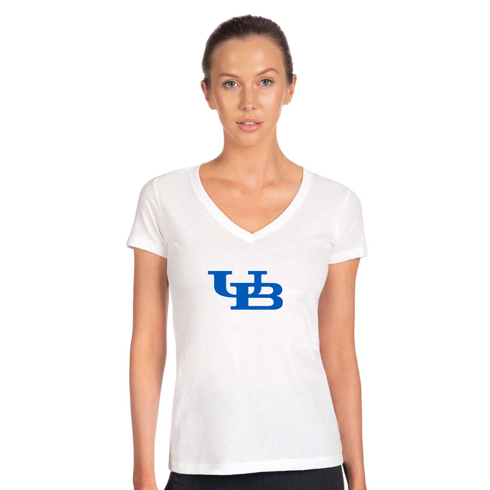 Women's Buffalo Bulls  Next Level V-Neck T-Shirt