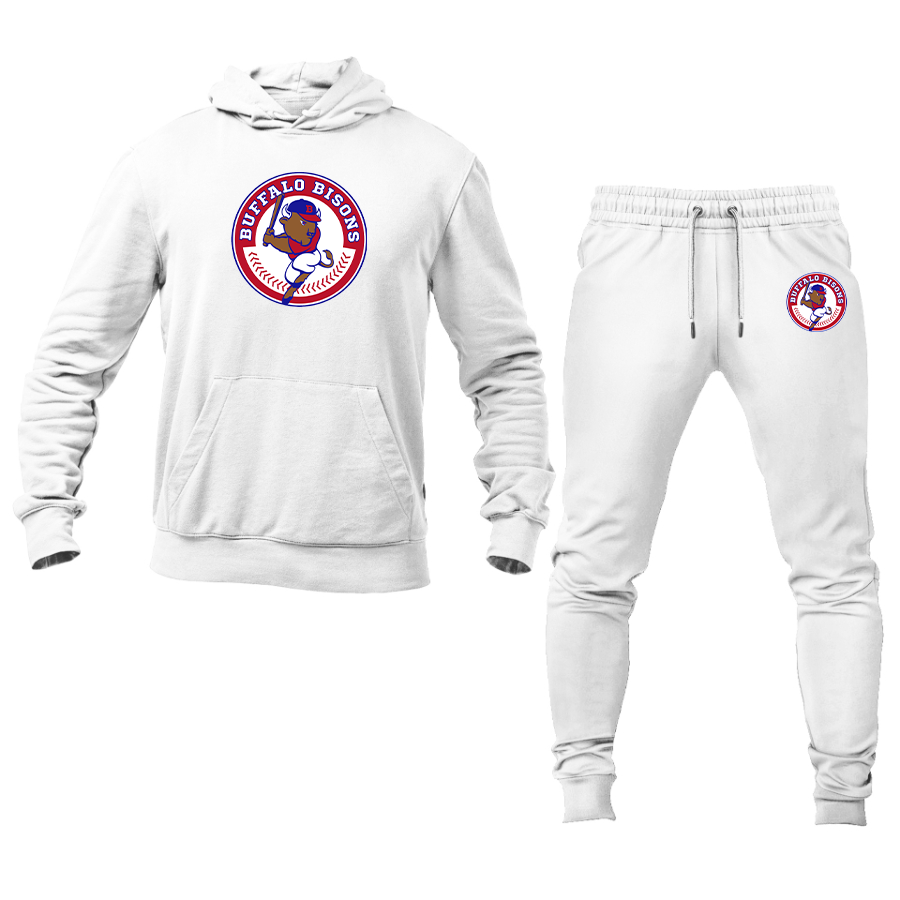 Men's Buffalo Bisons Logo Hoodie Joggers Set