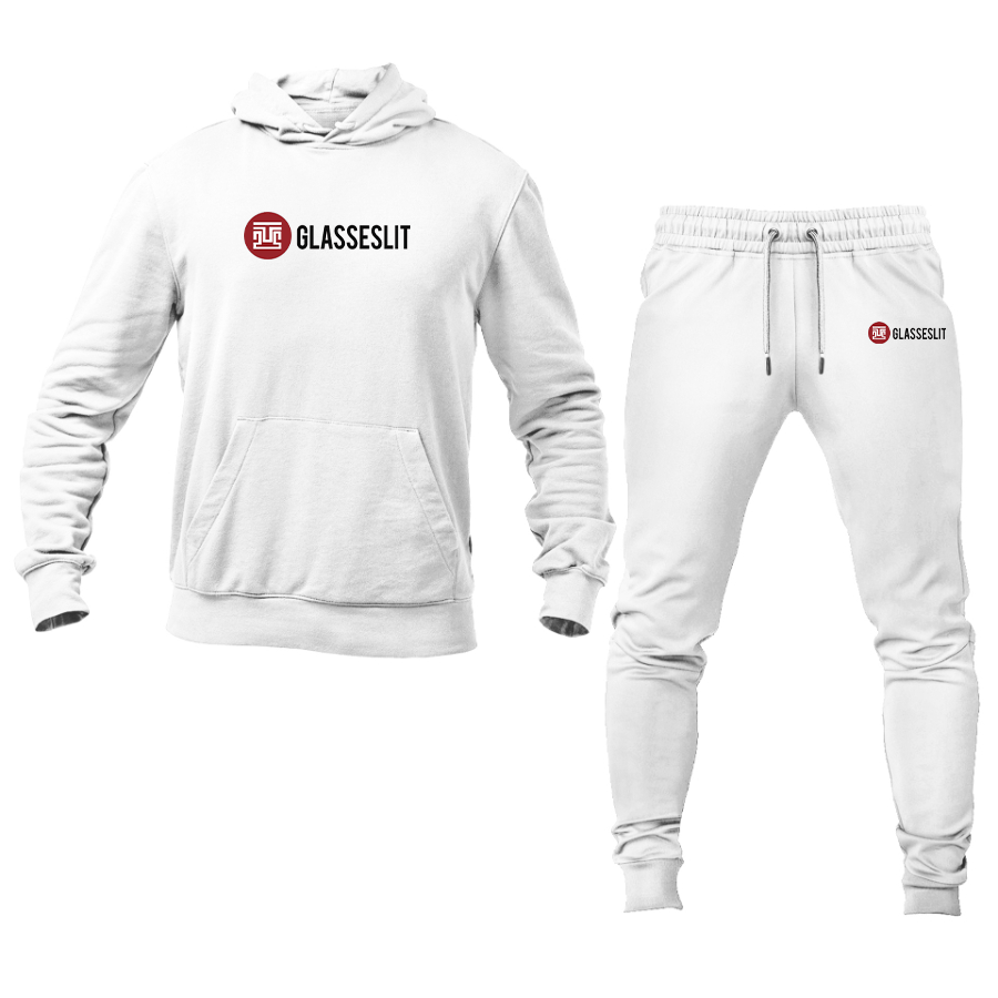 Men's Glasseslit Logo Hoodie Joggers Set