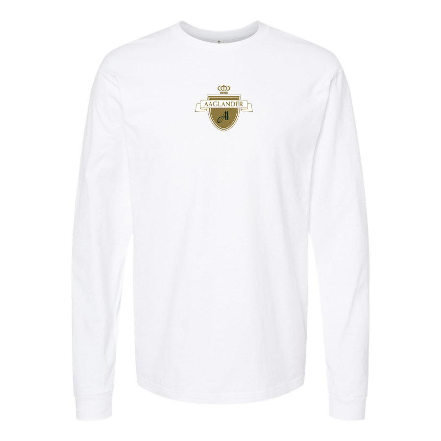 Men's Aaglander Logo Cotton Long Sleeve T-Shirt