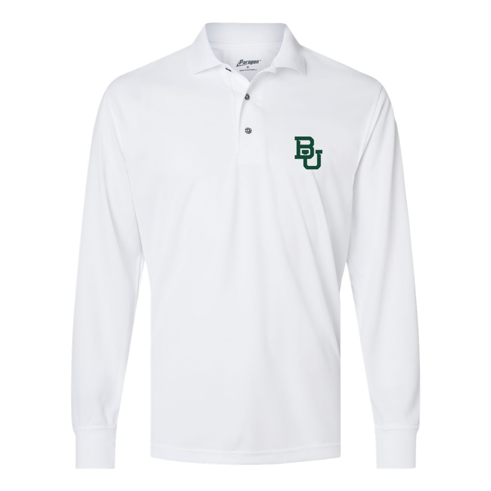 Men's  Baylor Bears  Paragon Prescott Long Sleeve Polo