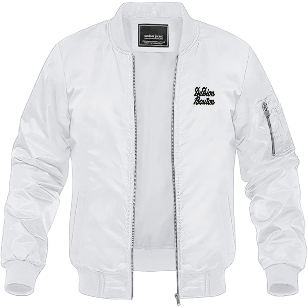 Men's De Dion Bouton Logo Lightweight Bomber Jacket Windbreaker Softshell Varsity Jacket Coat
