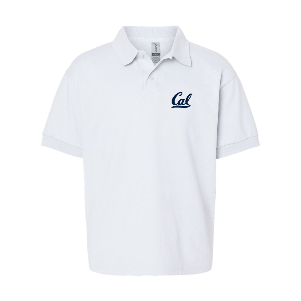 Youth California Golden Bears   Gildan Dry Blend Jersey Polo