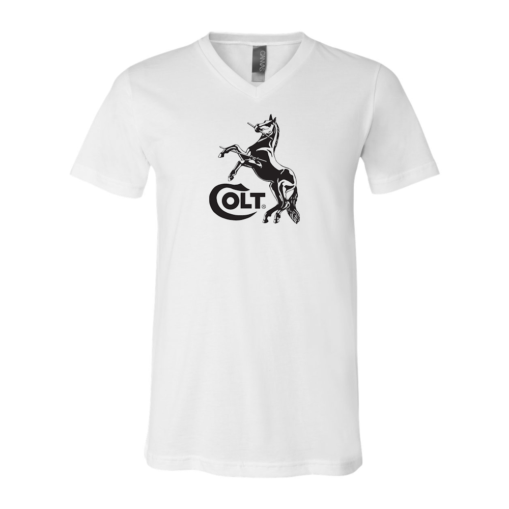 Colt Horse BELLA  CANVAS - Jersey V-Neck T-Shirt