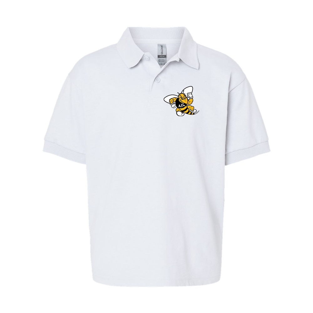 Youth AIC Yellow Jackets  Gildan Dry Blend Jersey Polo
