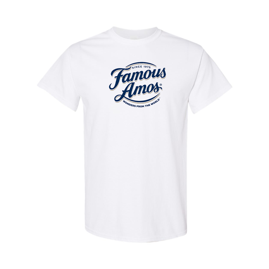 Men's Famous Amos Logo Cotton T-Shirt