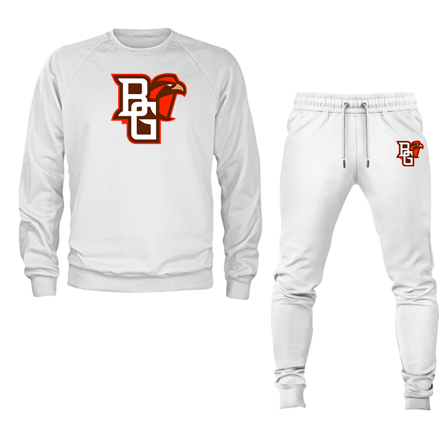 Men's Bowling Green Falcons  Crewneck Sweatshirt Joggers Suit