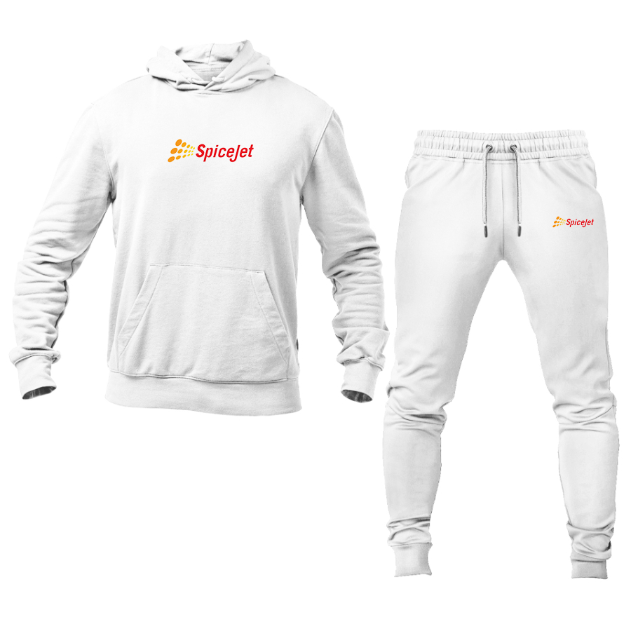 Men's SpiceJet Logo Hoodie Joggers Set