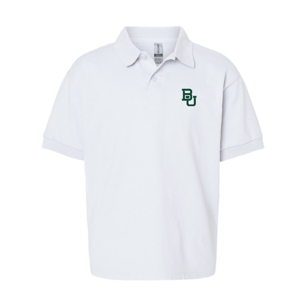 Youth  Baylor Bears  Gildan Dry Blend Jersey Polo