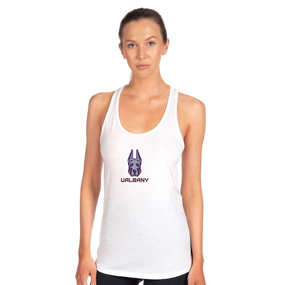 Women's Albany Great Danes  Next Level Ideal Racerback Tank