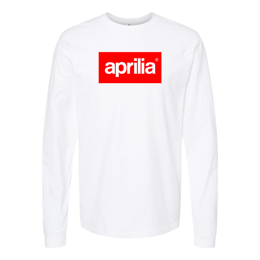 Men's Aprilia Logo Cotton Long Sleeve T-Shirt
