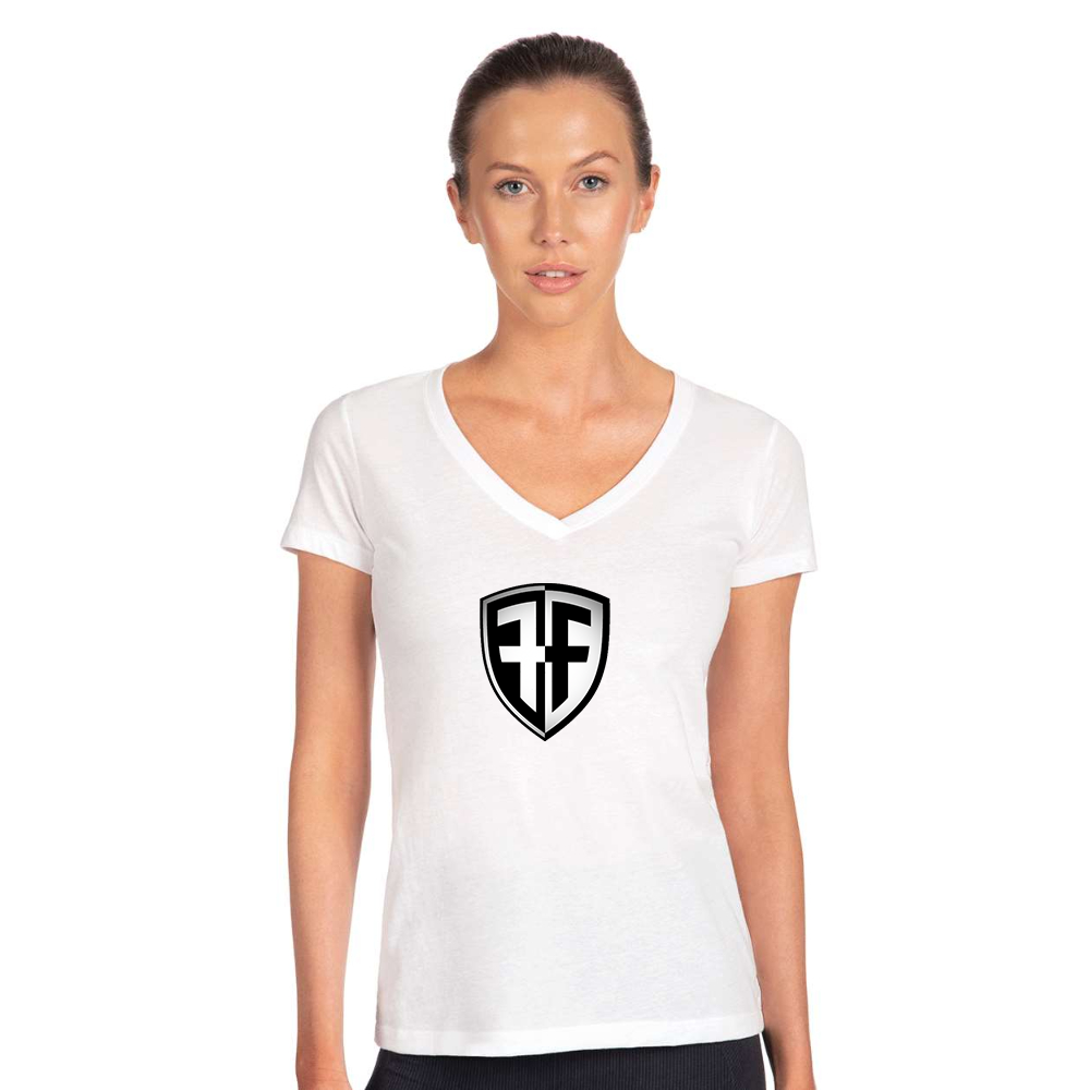 Women's Foffa Bike   Next Level V-Neck T-Shirt