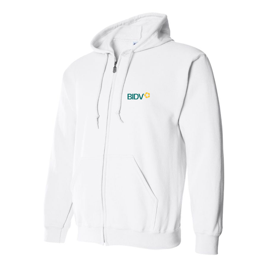 Men's BIDV  Logo Zipper Hoodie