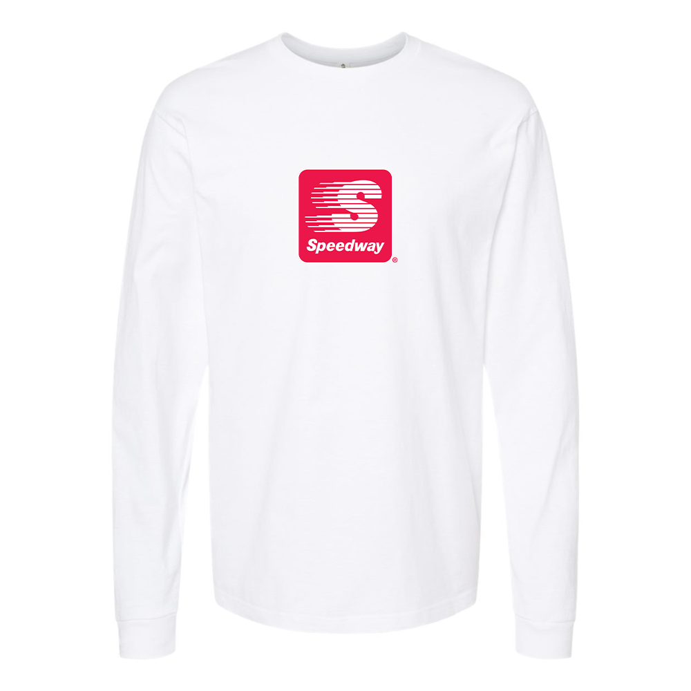 Men's Speedway Gas Station  Logo Cotton Long Sleeve T-Shirt