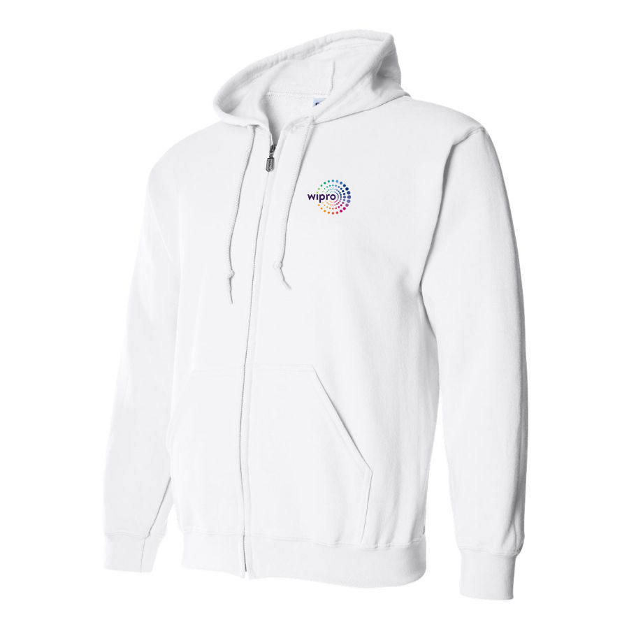Men's Wipro Logo Zipper Hoodie