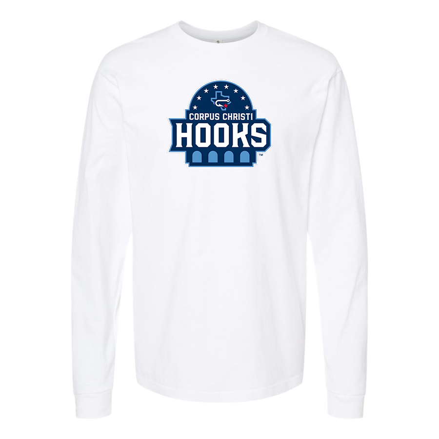 Men's Corpus Christi Hooks Logo Cotton Long Sleeve T-Shirt