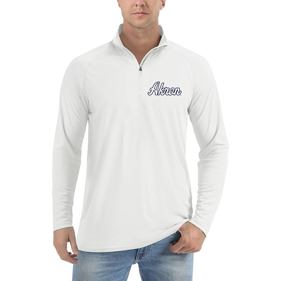 Men's Akron Zips   Lightweight Quarter-Zip Athletic Shirt Long Sleeve Performance Wear