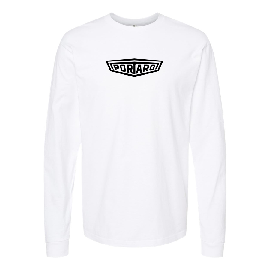Men's Portaro Logo Cotton Long Sleeve T-Shirt