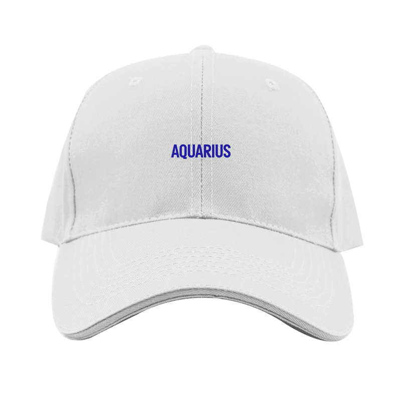 Aquarius Logo  Dad Baseball Cap Hat