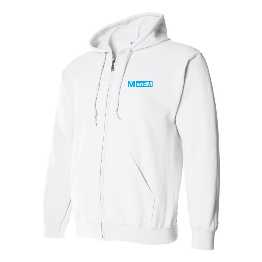Men's MandM  Logo Zipper Hoodie