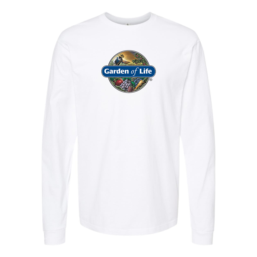 Men's Garden of Life Logo Cotton Long Sleeve T-Shirt