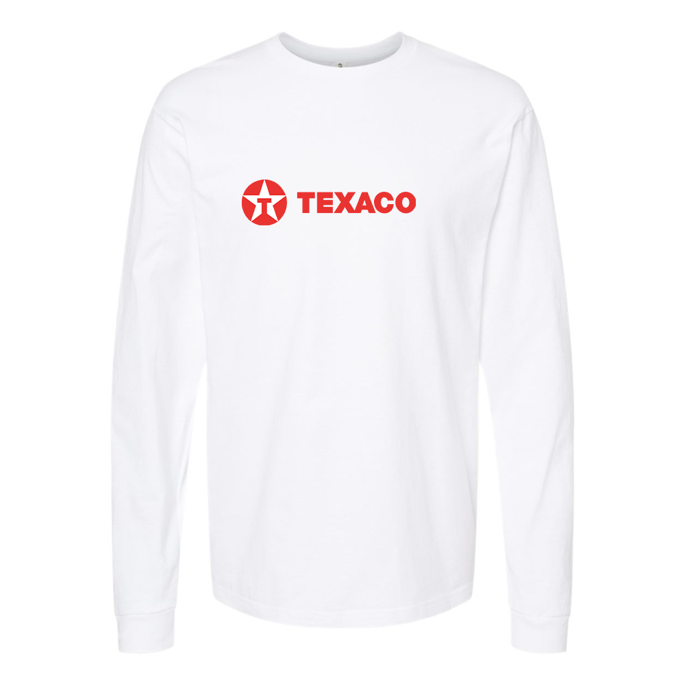 Men's Texaco Logo Cotton Long Sleeve T-Shirt