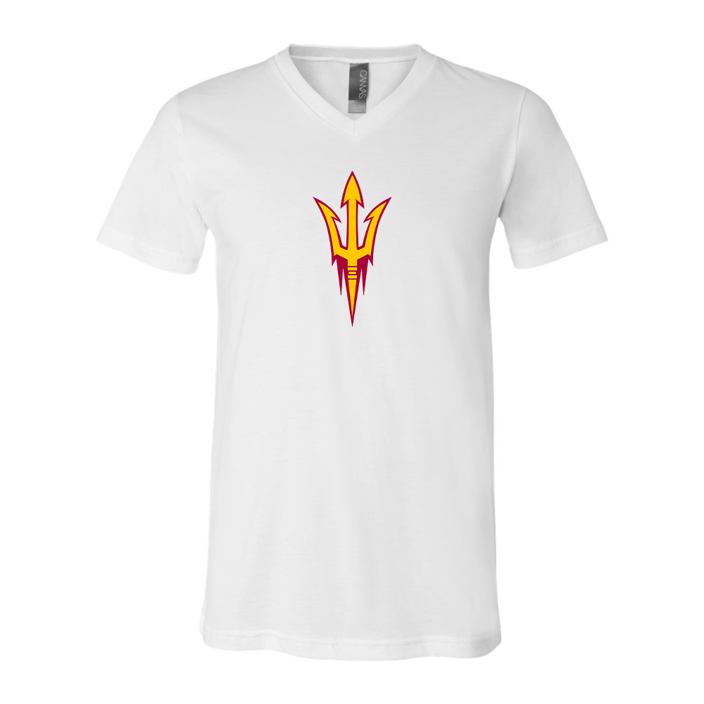 Arizona State Sun Devils BELLA  CANVAS - Jersey V-Neck T-Shirt