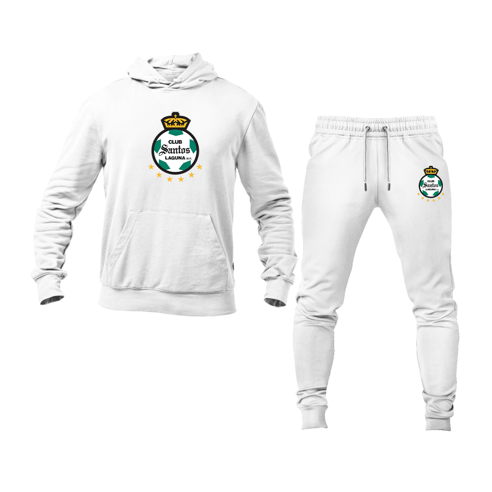 Men's Santos Laguna Soccer Hoodie Joggers Set