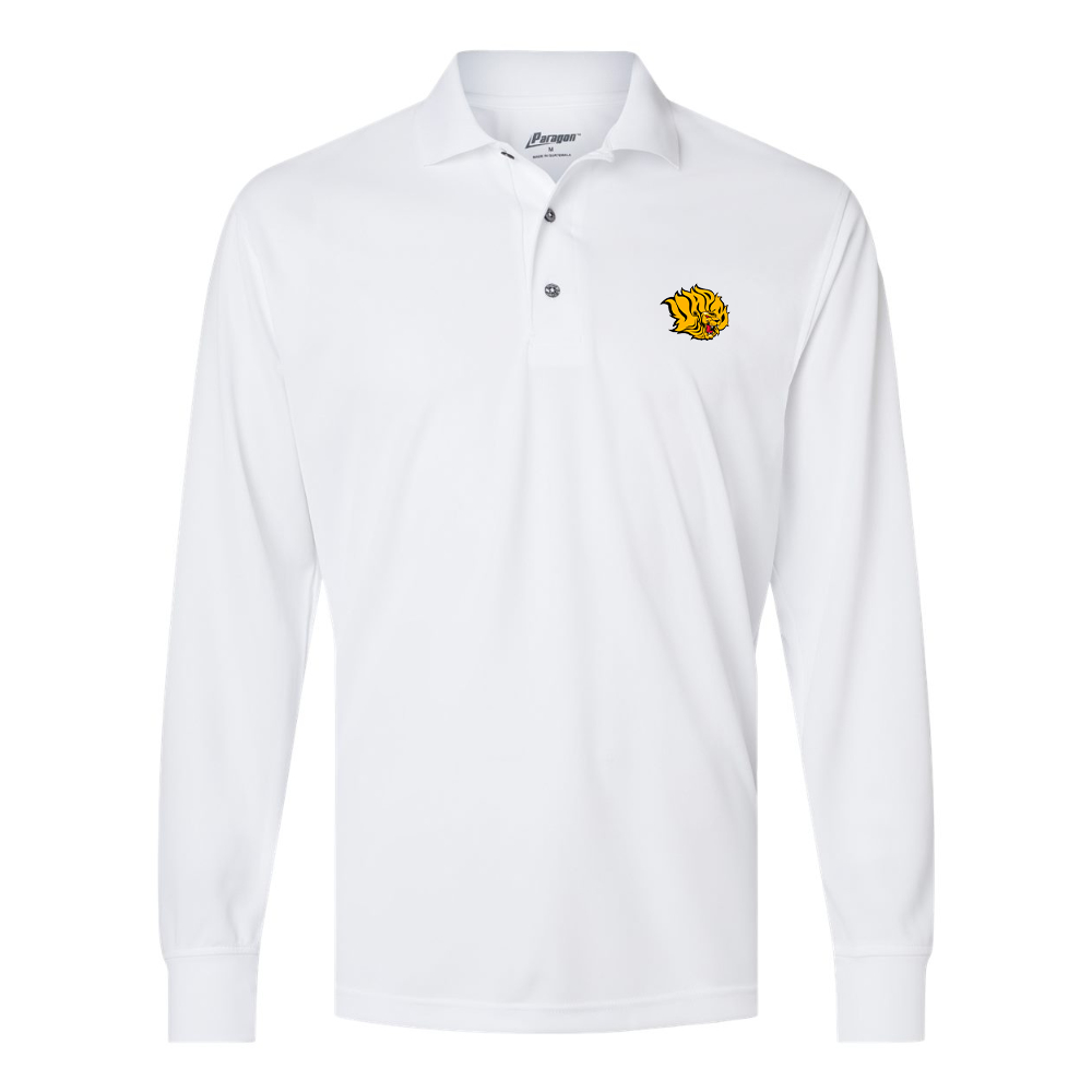 Men's  Arkansas PB Golden Lions Paragon Prescott Long Sleeve Polo