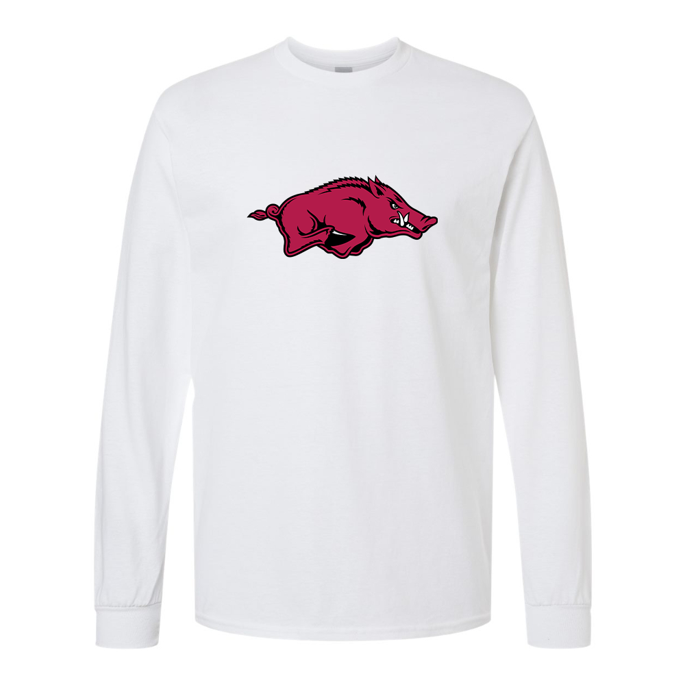 Men's Arkansas Razorbacks  Gildan Heavy Cotton Long Sleeve T-Shirt
