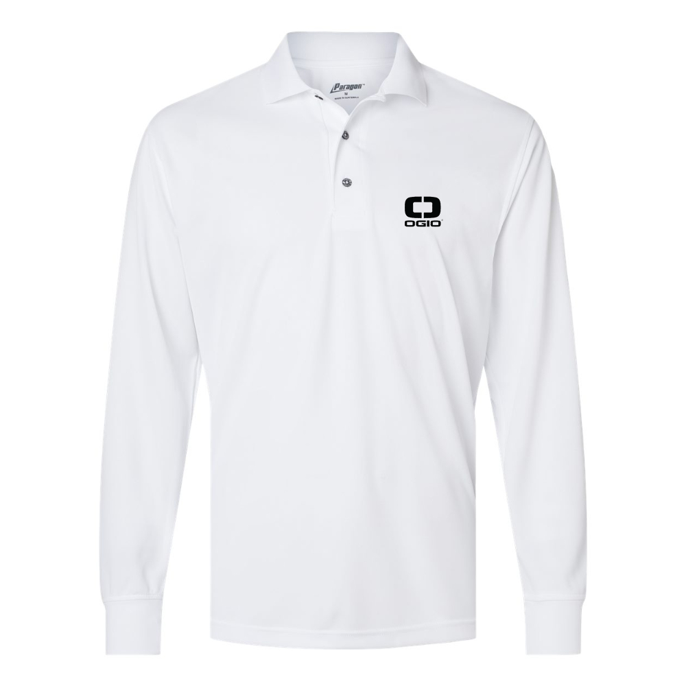 Men's Ogio Vertical  Paragon Prescott Long Sleeve Polo