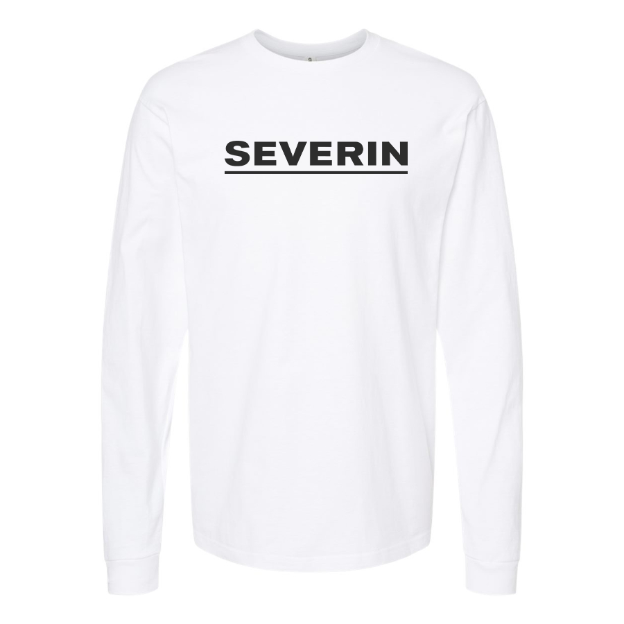 Men's Severin Logo  Cotton Long Sleeve T-Shirt